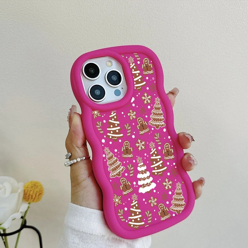 Niedliche Weihnachtsbaum Schneeflocke Hülle Samsung S25