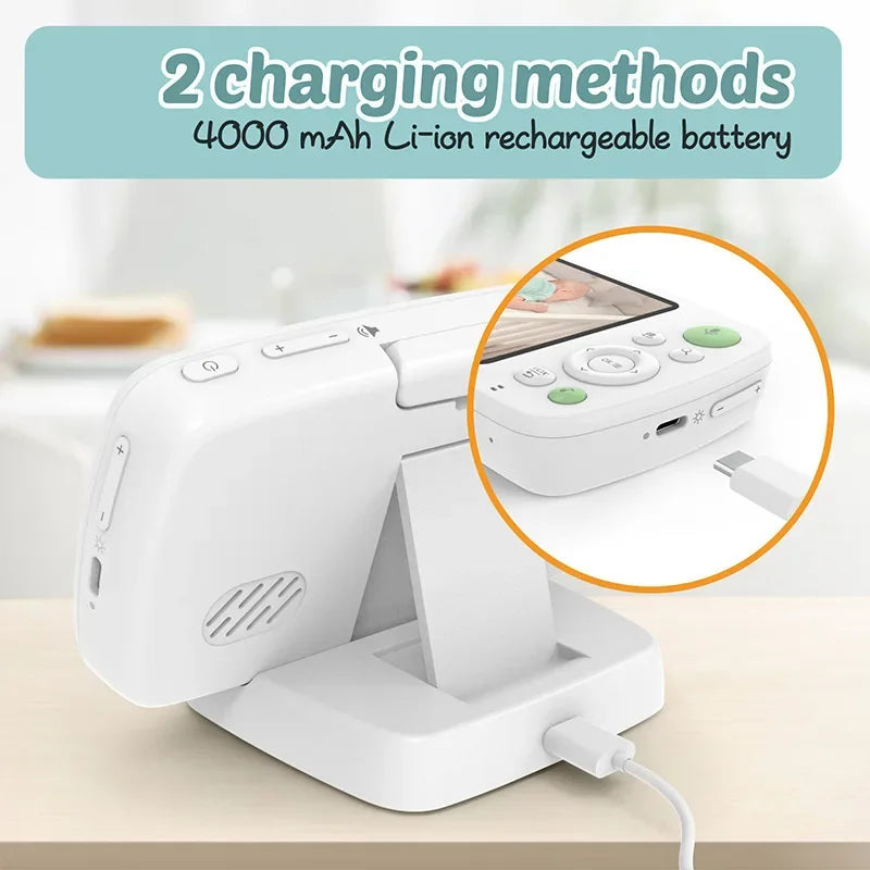 5 Zoll Kabelloses Babyphone mit Nachtblick und Audio