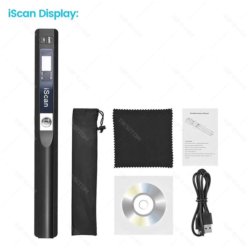 Tragbarer A4 Dokumentenscanner 900 DPI mobil