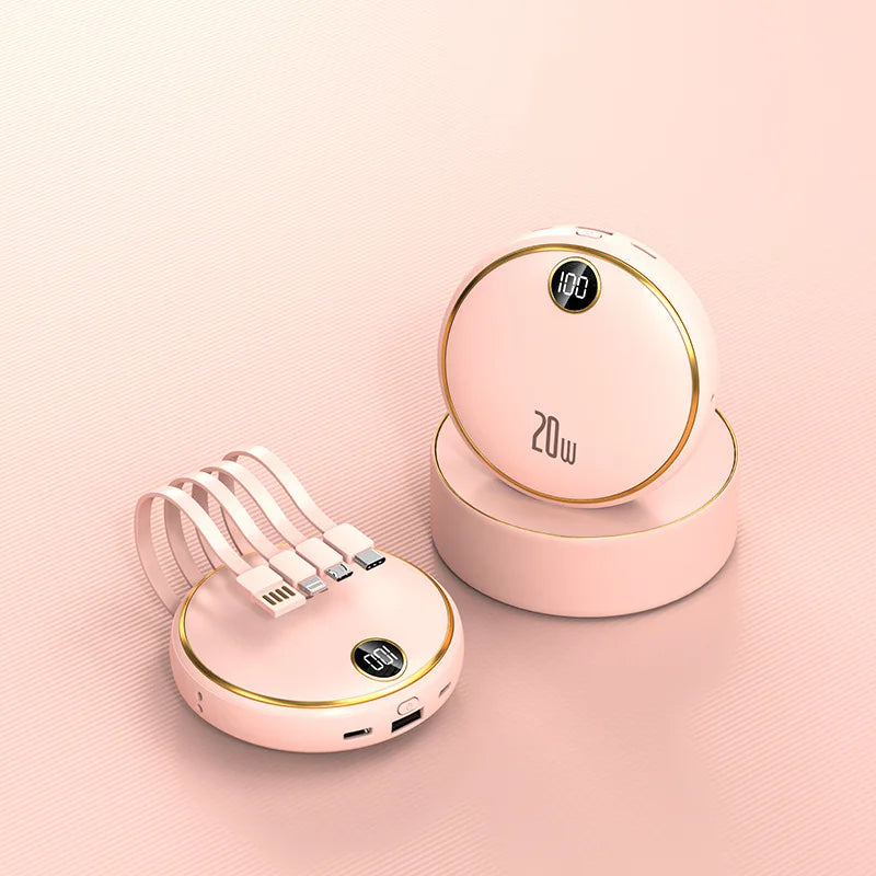 Kreisförmige 20000mAh Mini Powerbank Tragbar