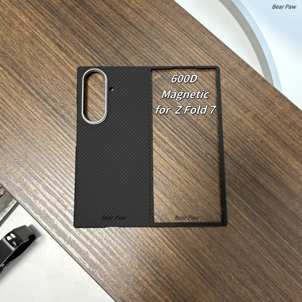Echtes Fiber Magnet Case für Galaxy Z Fold 7/6 S25