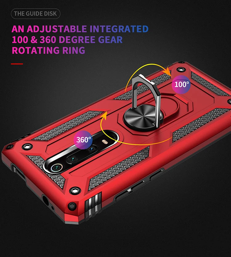 Robuste Hülle mit Ring für Xiaomi Mi 9T Pro