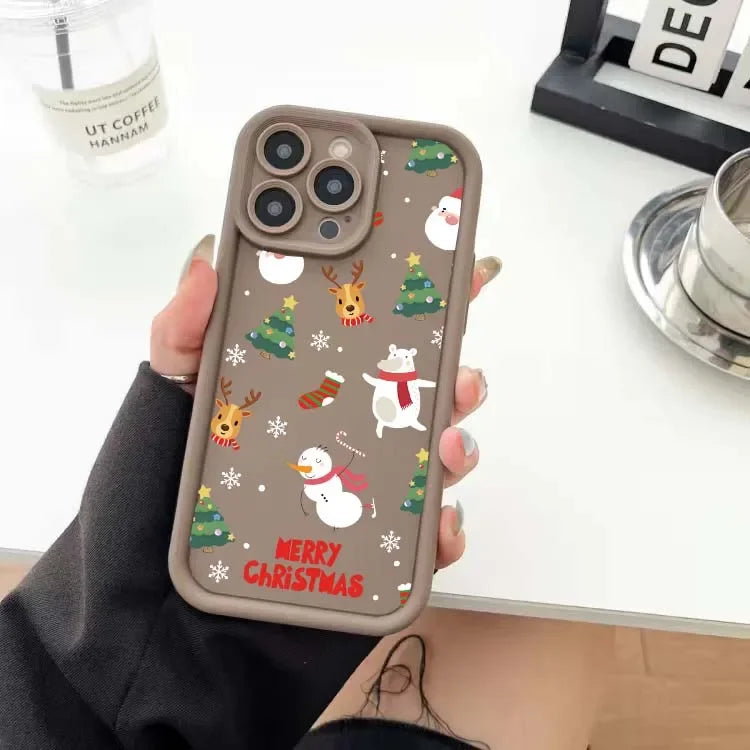 Reh Weihnachtsbaum Silikon Case für Samsung S25