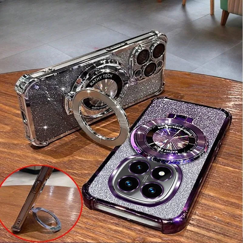 Kristall Armband Hülle mit Ständer für Samsung S25