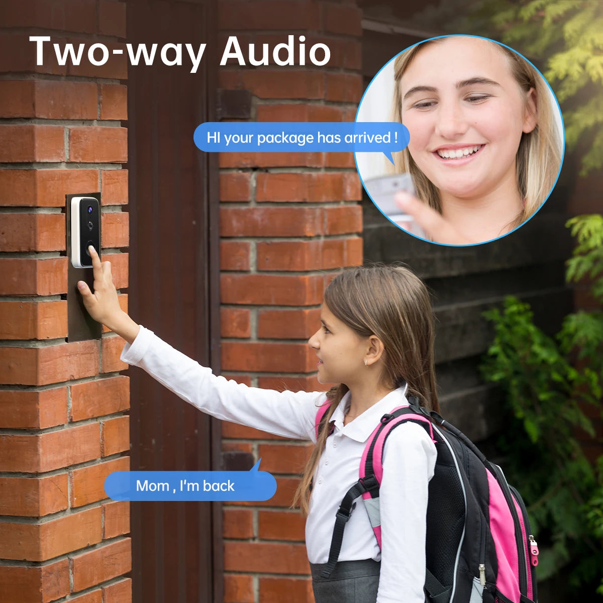 Jooan WiFi Video Türklingel 3MP mit Bewegungsmelder