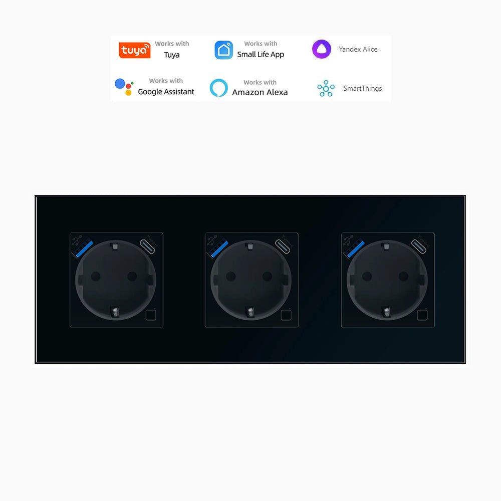 Smart WLAN Steckdose EU USB Typ-C Timer Alexa