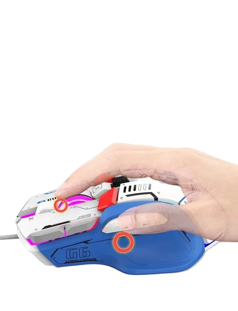 Leichte Tri-Mode RGB Gaming-Maus mit 16000 DPI