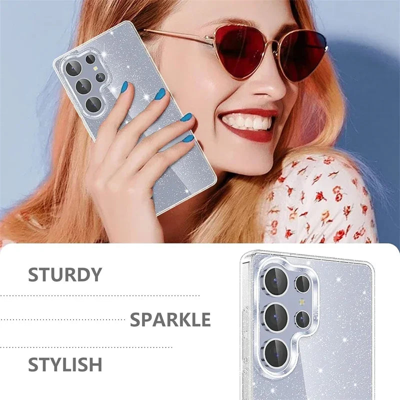 Glitzer Bling Soft Case für Samsung Galaxy S25 Ultra