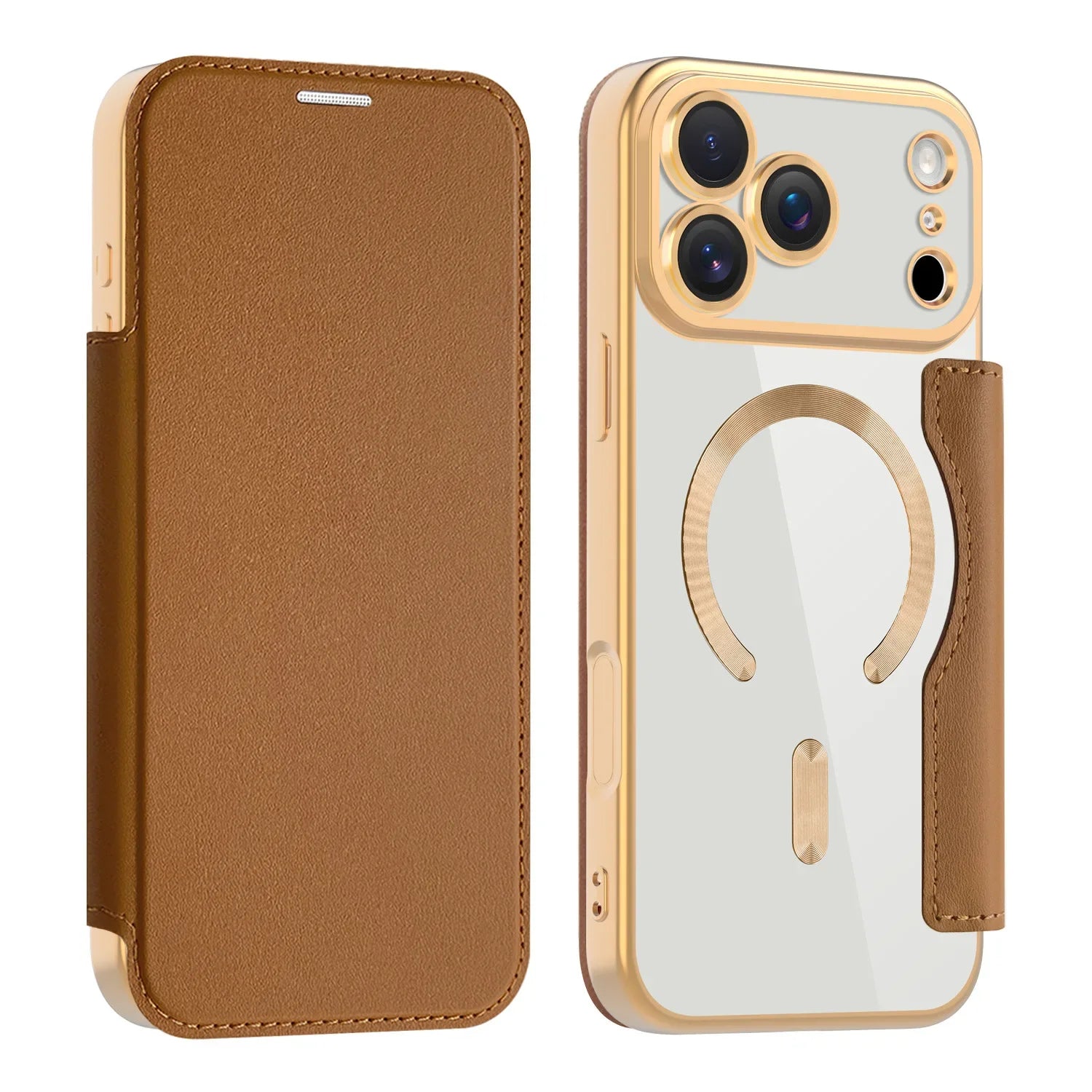 Lederhülle für iPhone 17 Pro Max mit Kartenfach