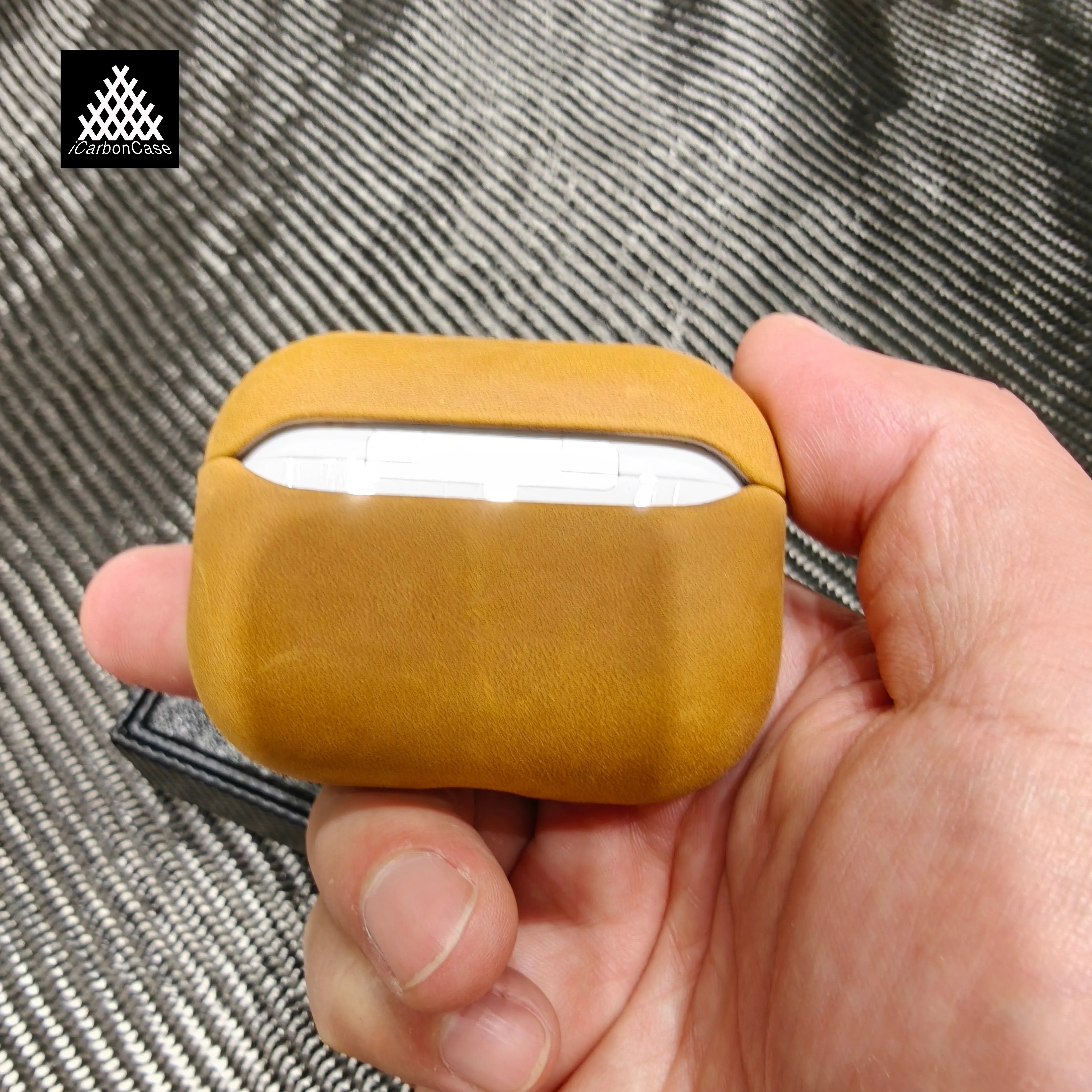 Handgefertigte Echtleder Schutzhülle für AirPods Pro