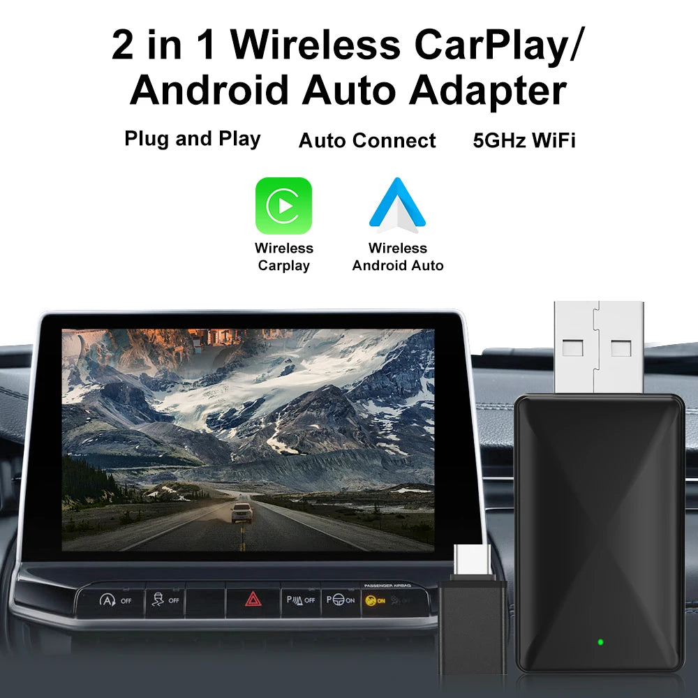Kabel zu Wireless CarPlay Adapter 2in1