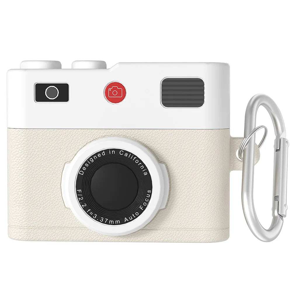 Retro camera design silicone case for AirPods Pro 3