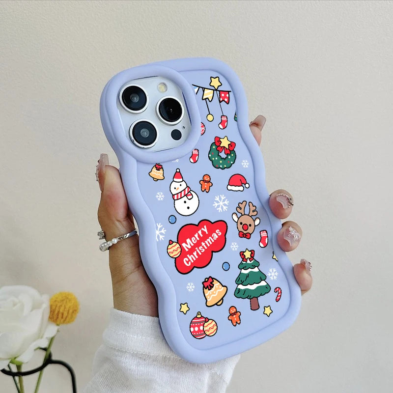 Niedliche Weihnachtsbaum Schneeflocke Hülle Samsung S25