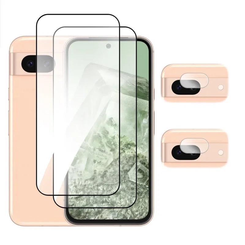 4in1 Hartglasfolie für Google Pixel 6–9 Pro XL