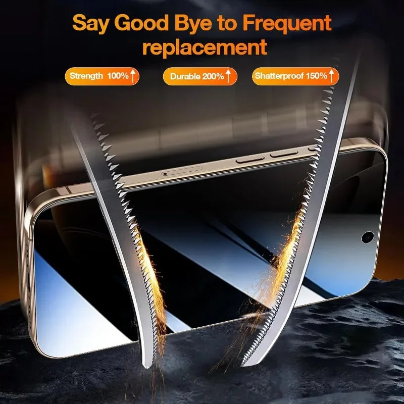 4-pack of privacy screen tempered glass for iPhone 17 Pro Max