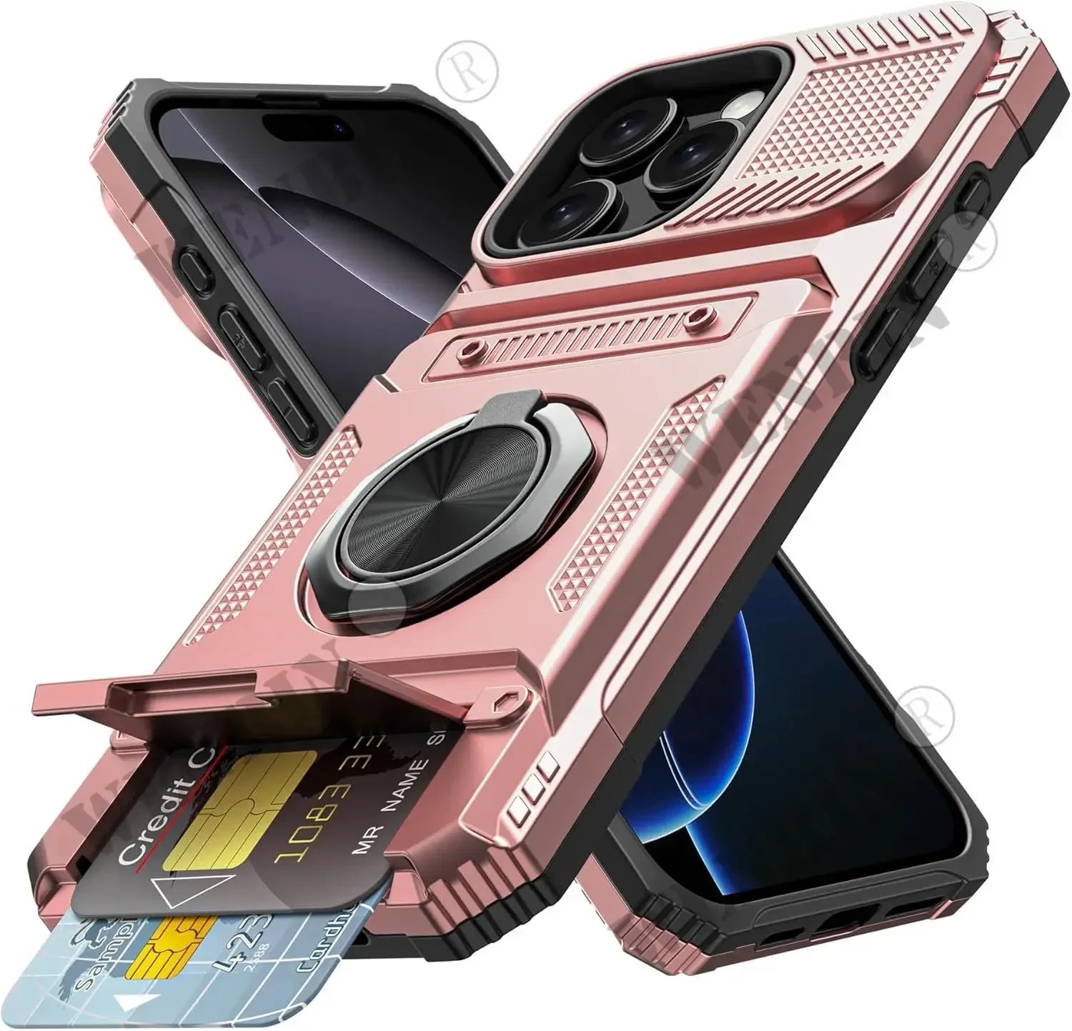 Magnetische Hülle mit Ringständer für iPhone 17 Pro