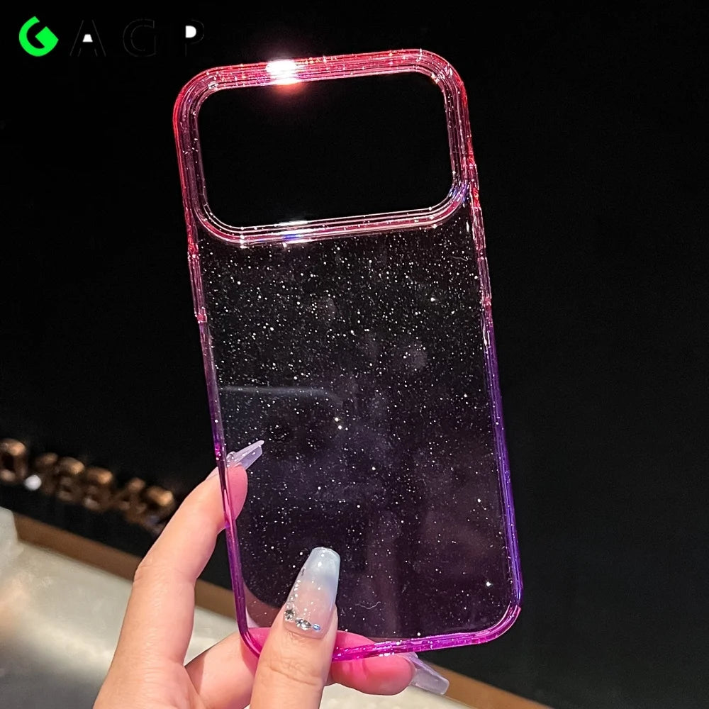 Glitzer Gradient Hartcase für iPhone 17 Pro Max