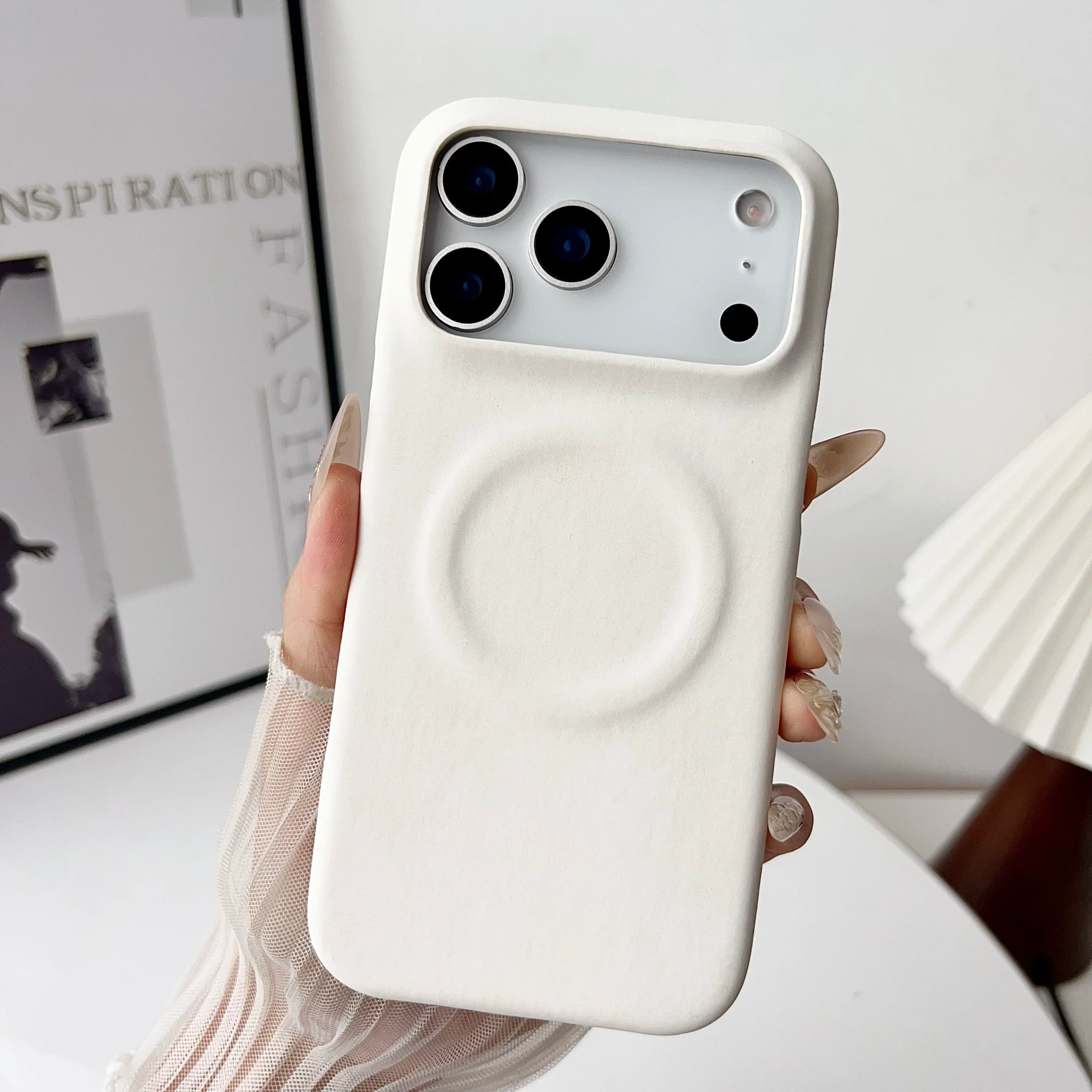Retro Lederhülle Magnetisch für iPhone mit Magsafe
