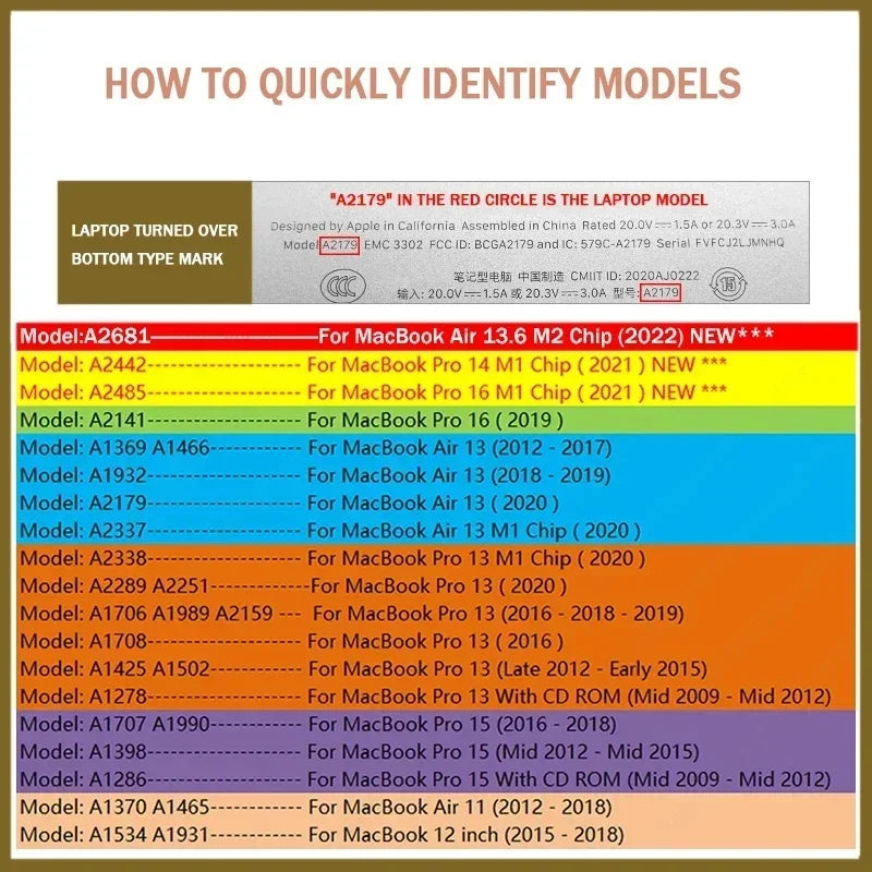 Matte Laptop-Hülle für MacBook M3 M4