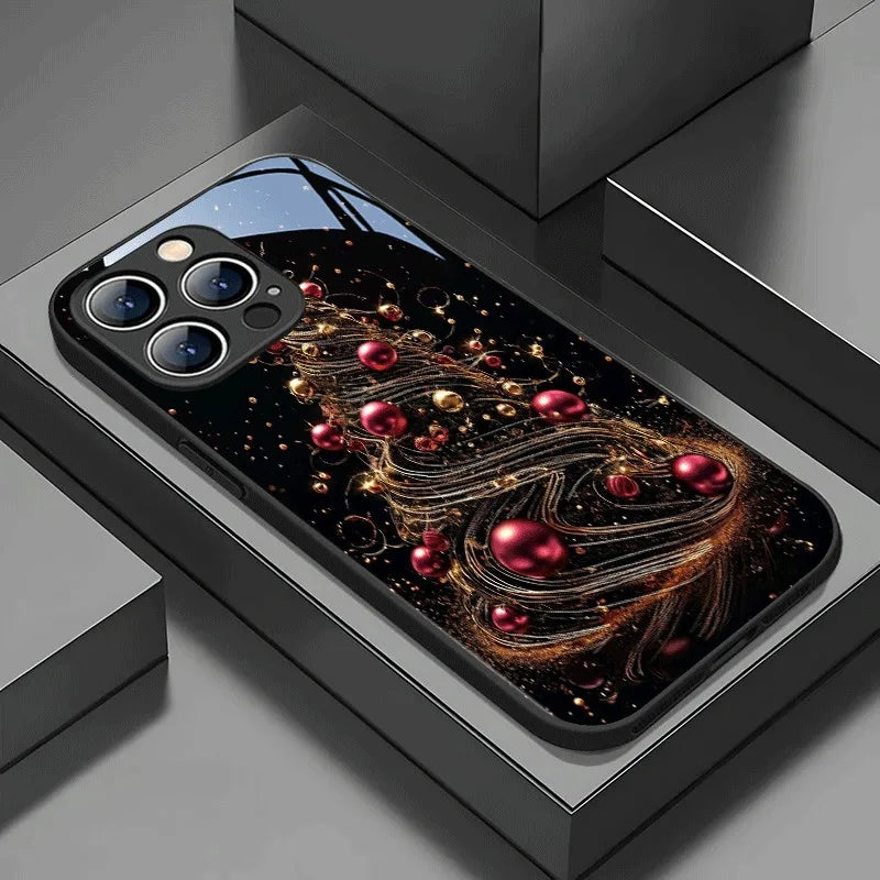 Weihnachtsbaum Glas Hülle für iPhone 17 & 16