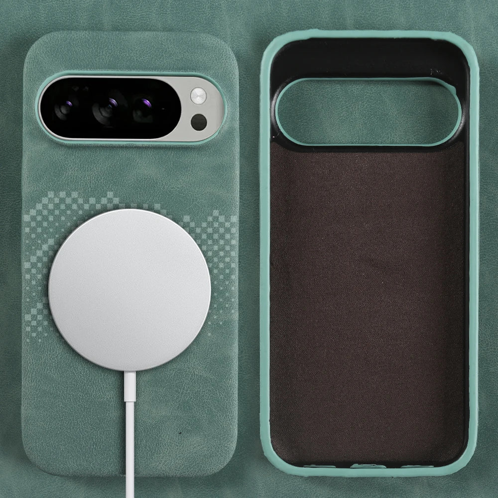 Premium Leder Magsafe Hülle für Google Pixel 10