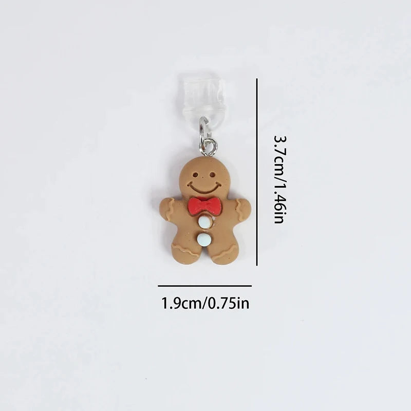 Christmas Cookie Man Dust Plug for iPhone Samsung