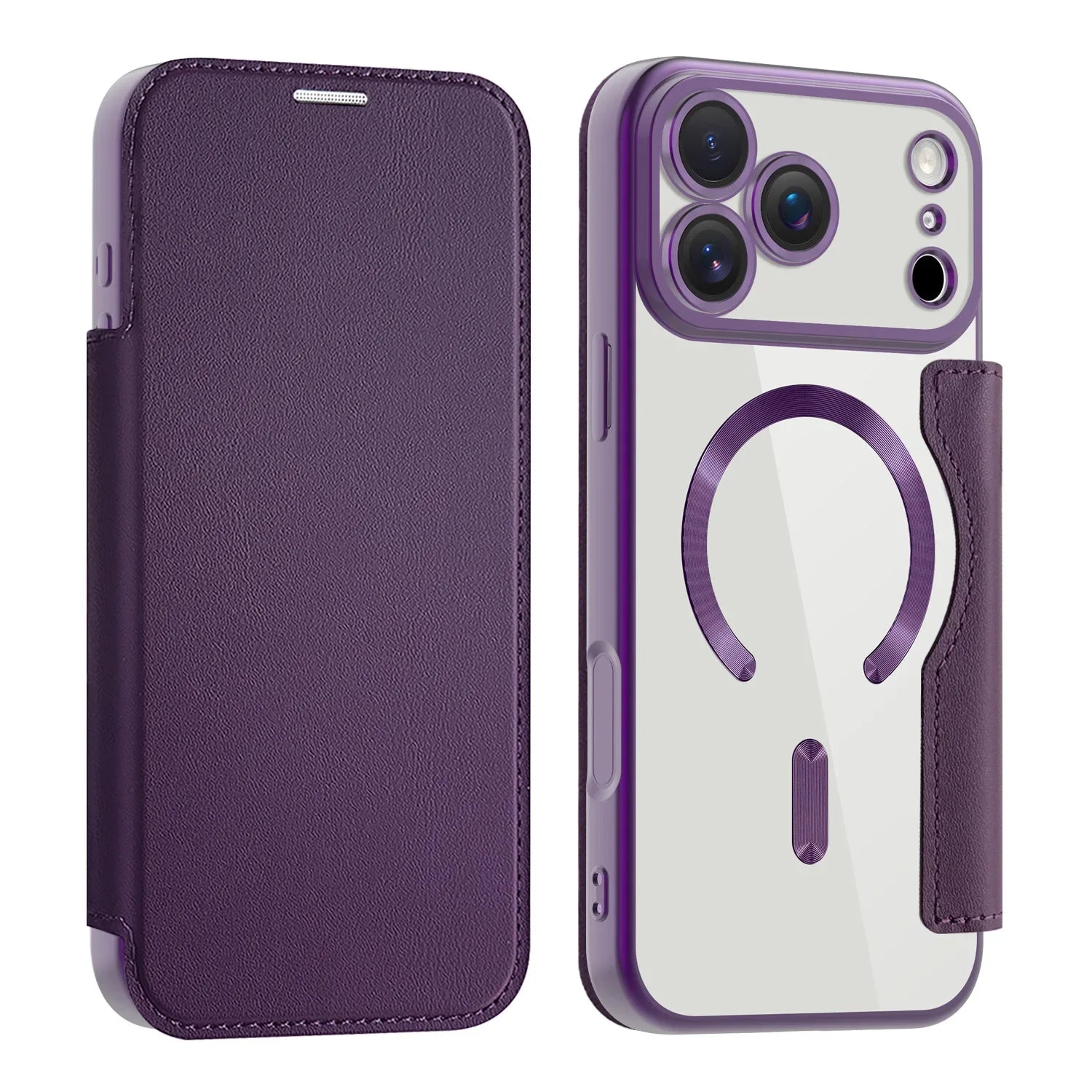 Lederhülle für iPhone 17 Pro Max mit Kartenfach