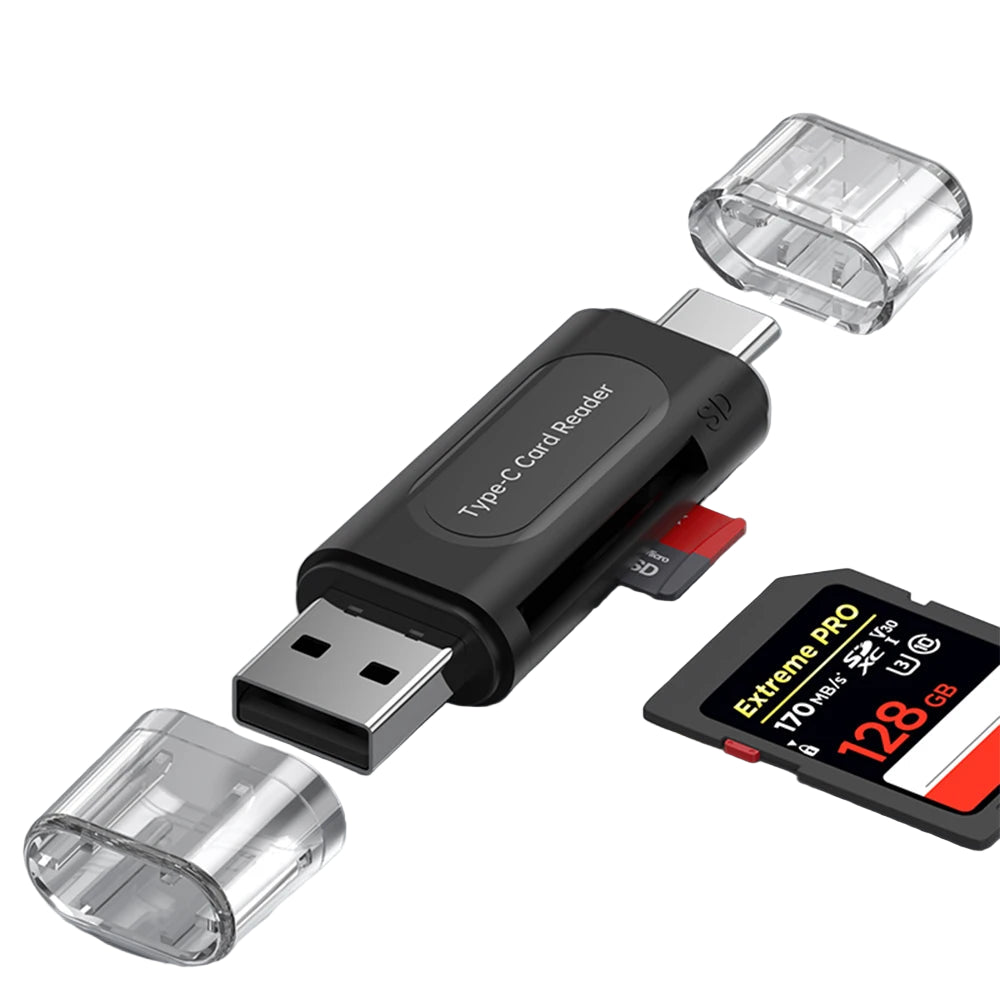 4-in-1 USB Typ-C Kartenleser für iPhone & PC