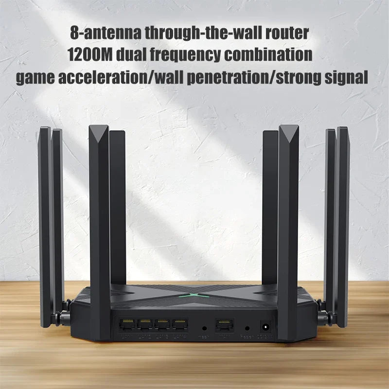1200 Mbit/s WLAN Repeater mit 8 Antennen & Firewall
