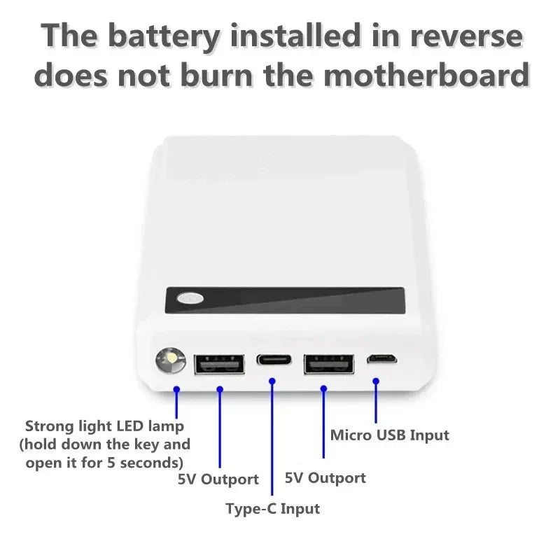 DIY Powerbank Hülle für 6x18650 Akkus