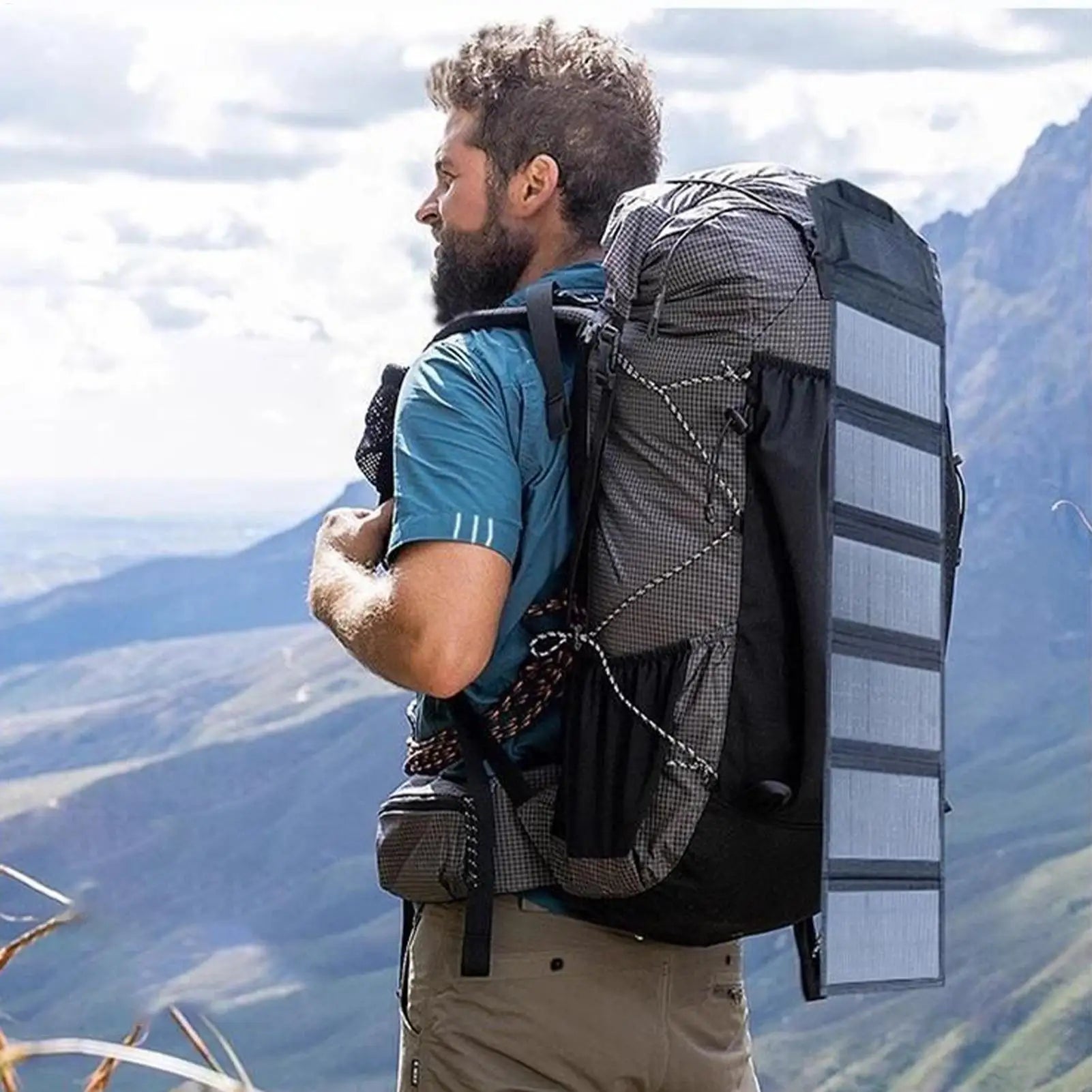 120W Foldable Solar Charger with Dual USB