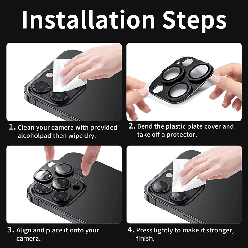 Metall Kamera Schutzglas iPhone