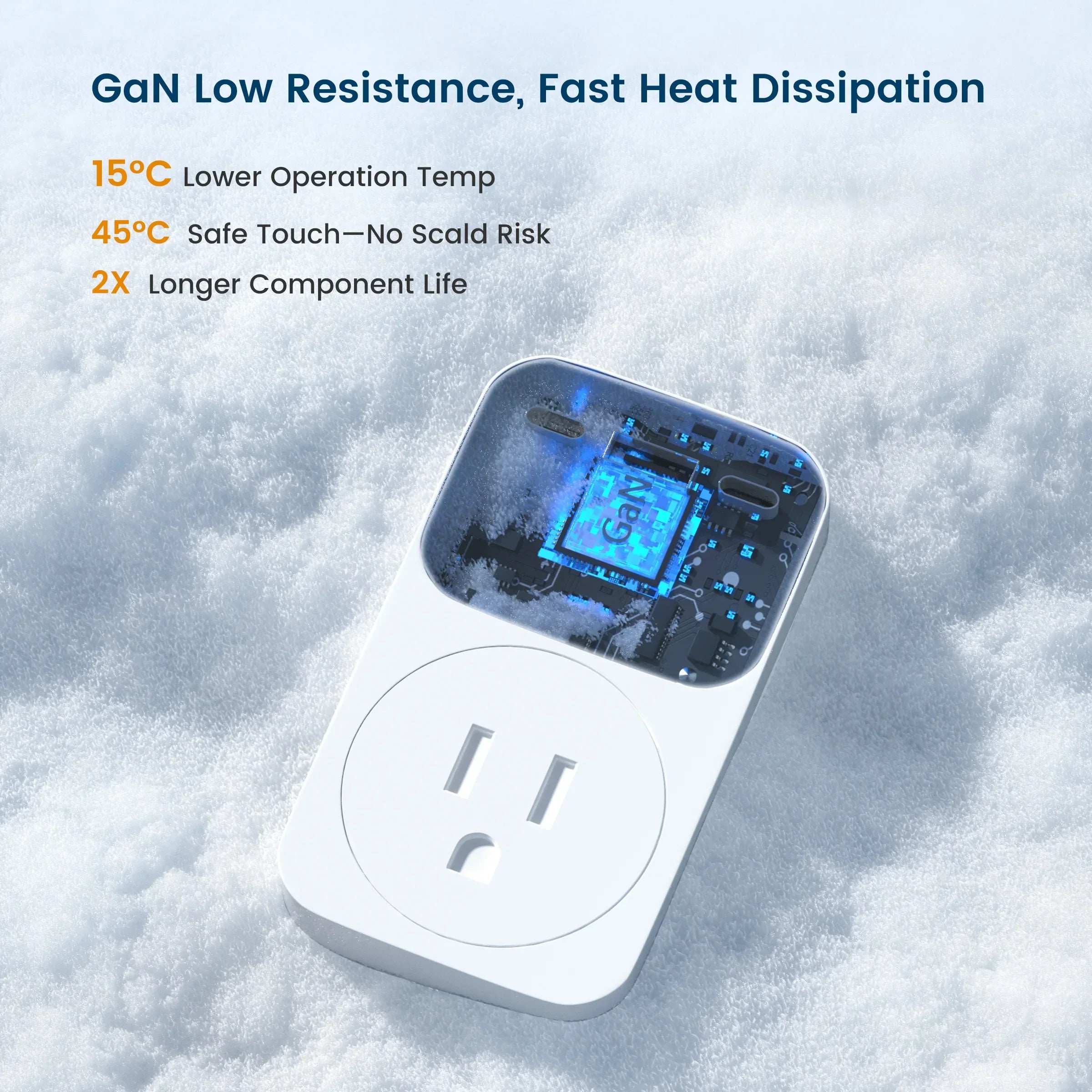 WLAN Smart Plug 65W GaN Schnellladegerät