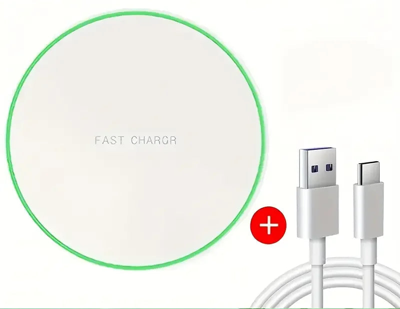 Round 15W Wireless Charger Stand for iPhone