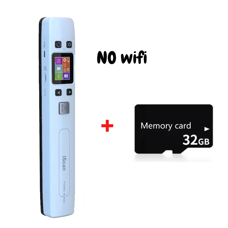 Tragbarer iScan Foto-Dokumentenscanner 1050 DPI WiFi