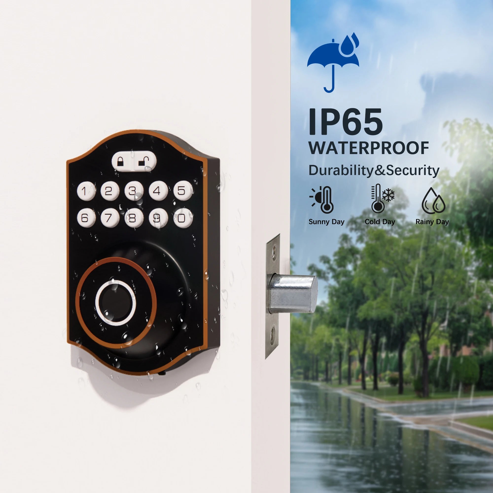 Tuya WLAN Fingerprint Türschloss Smart Keyless