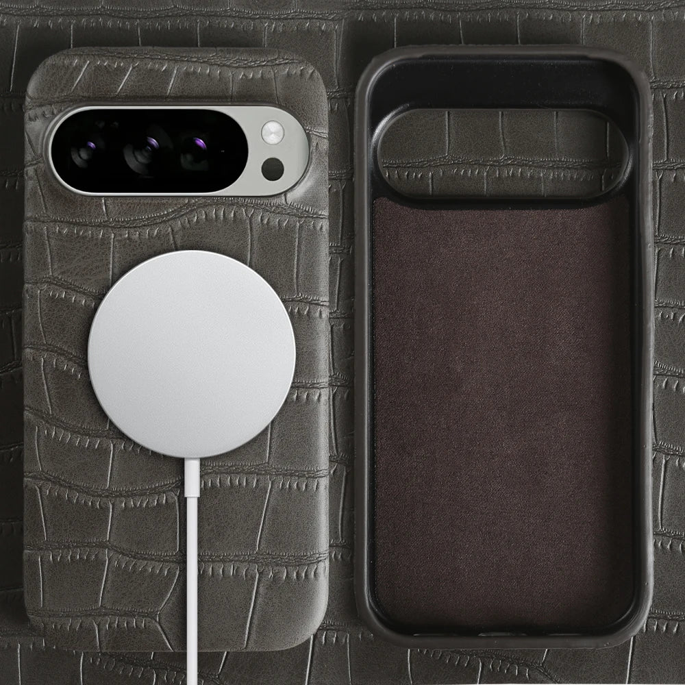 Magnetische Lederhülle für Google Pixel 6–10 Pro XL