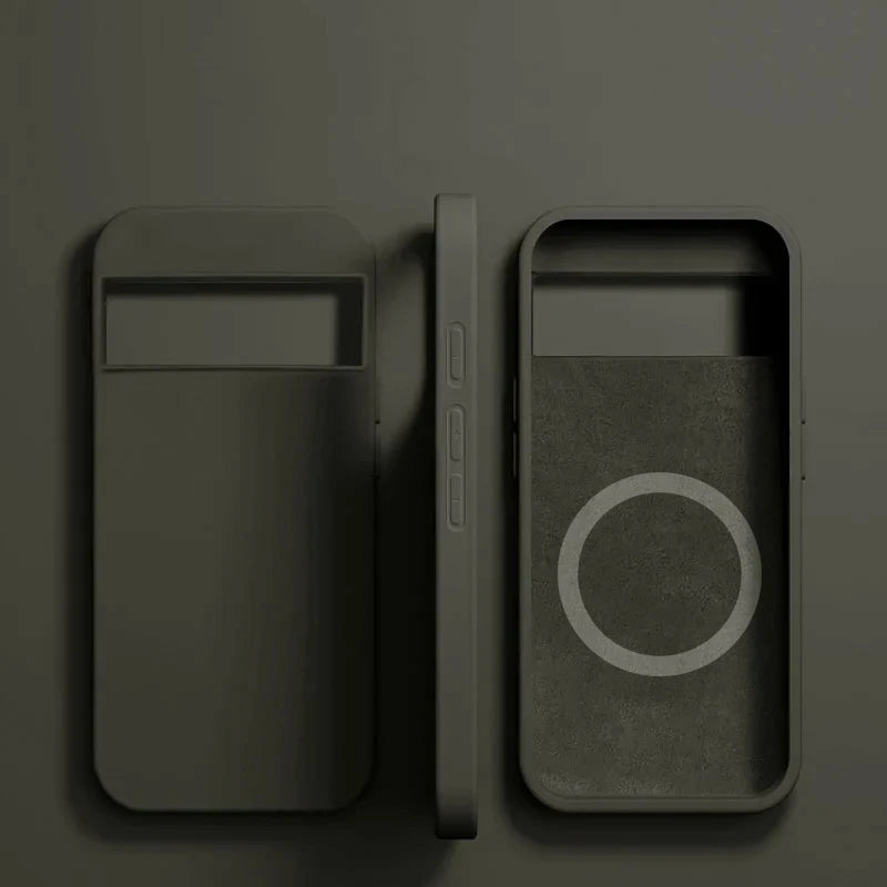 Luxus Flüssigsilikon Magnethülle Pixel