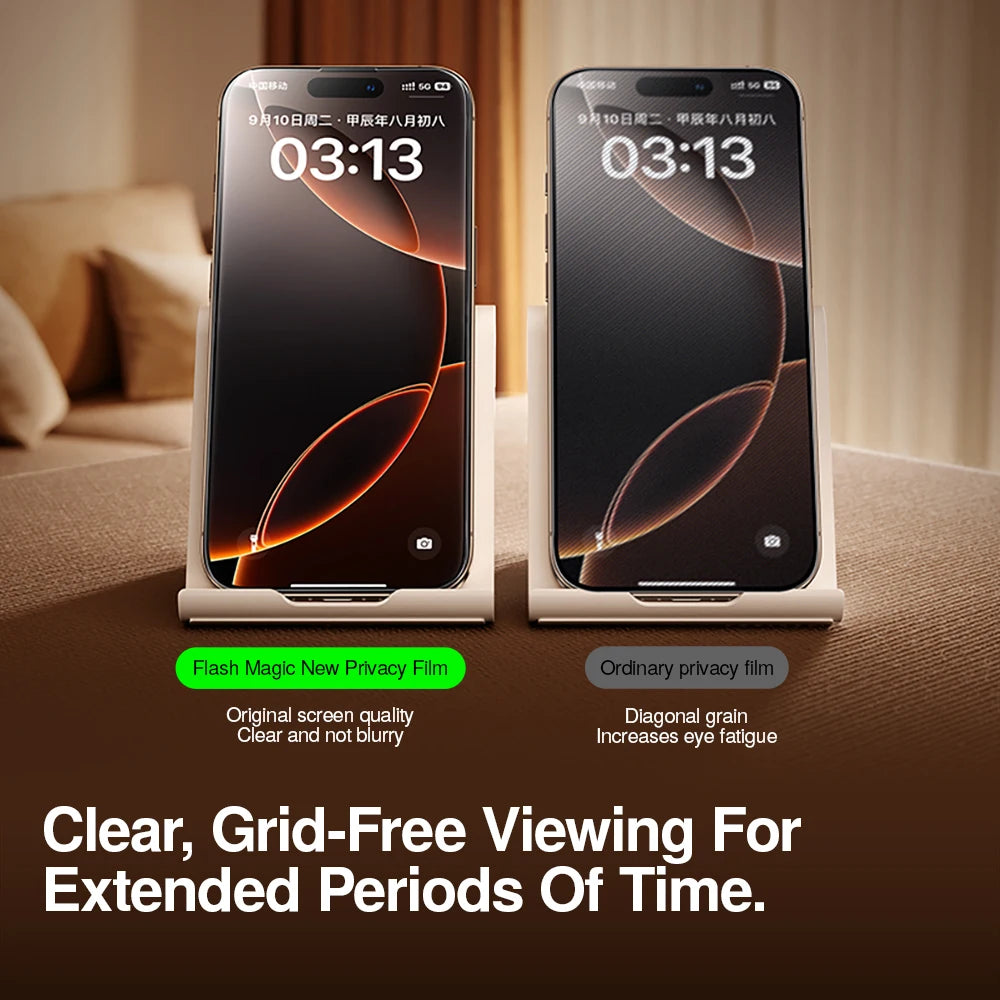 Sichtschutz Panzerglasfolie für iPhone 17 Pro Max