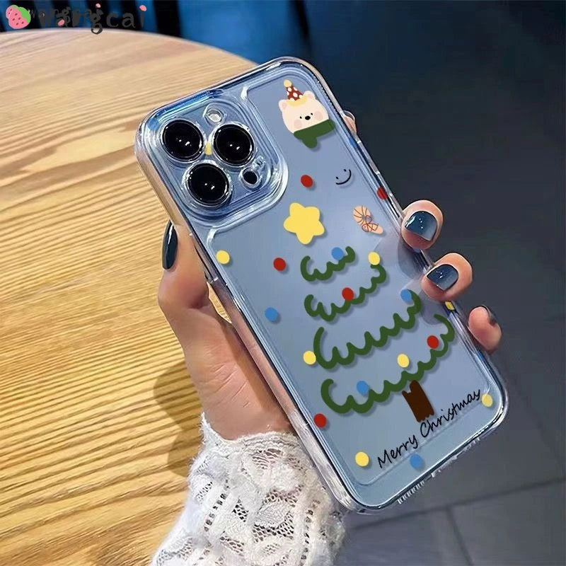 Weihnachtliche Bären Handyhülle Klar für Google Pixel 9 und 9A