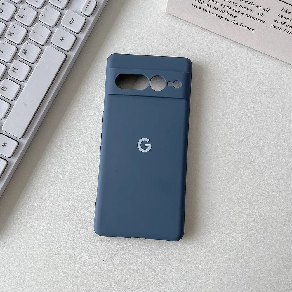 Für Google Pixel 8 8Pro 8a 7 7Pro 7a 6 Fall Seidige Silikon Soft-Touch Zurück Abdeckung Für Pixel 9 pro XL Stoßfest Schutzhülle Coque