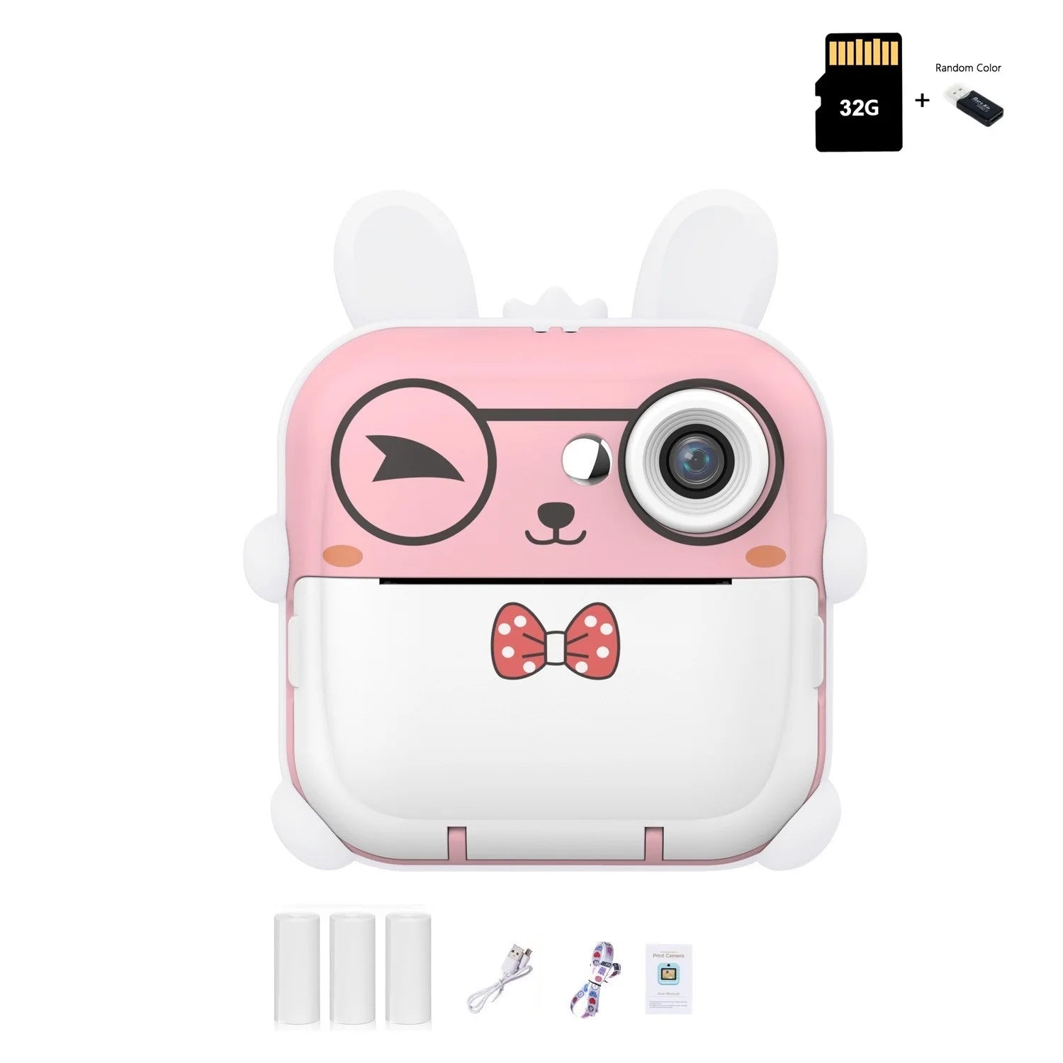 Kinder 1080P HD Digitalkamera Mini Thermodrucker