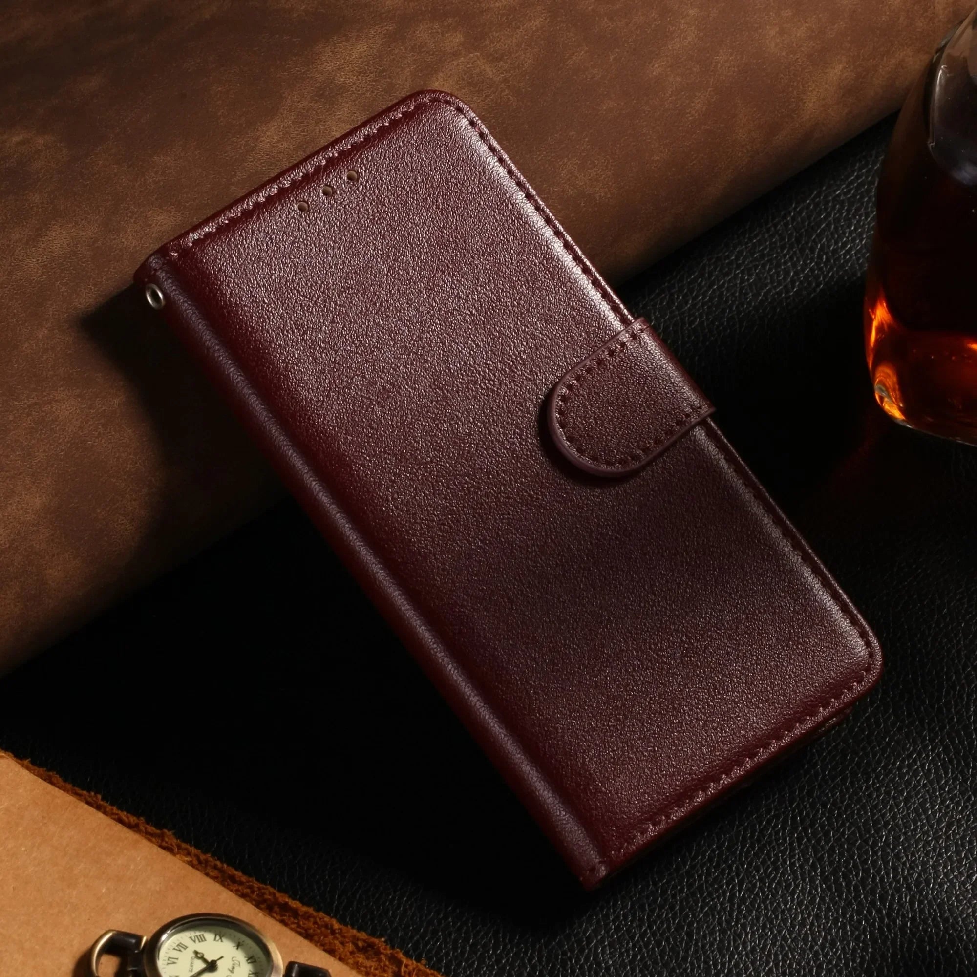 Für Samsung Galaxy Leder Flip Wallet