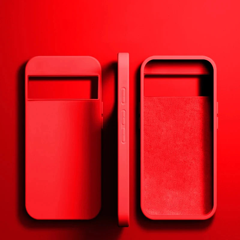 Luxus Flüssigsilikon Hülle Pixel 6–8 Pro