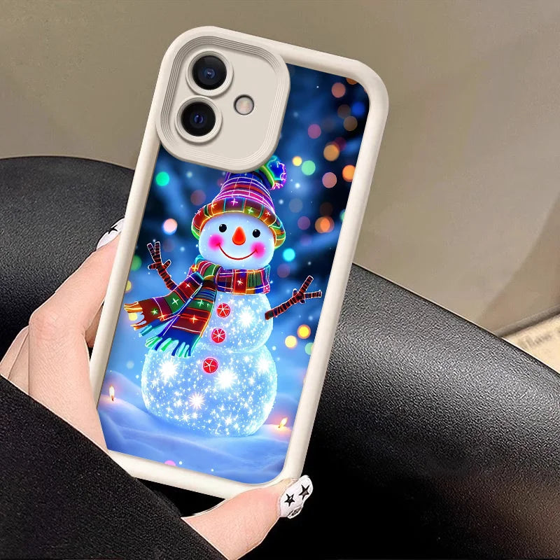 Weiche Schneemann Silikonhülle für Google Pixel 7 8 und 9 TPU Schutz