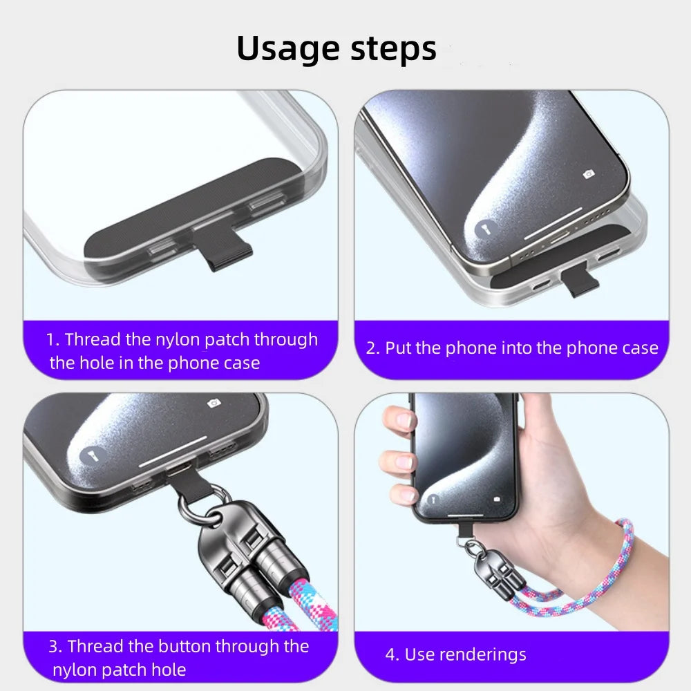 USB-C Lanyard Kabel 240W mit Umhängeband für Smartphones