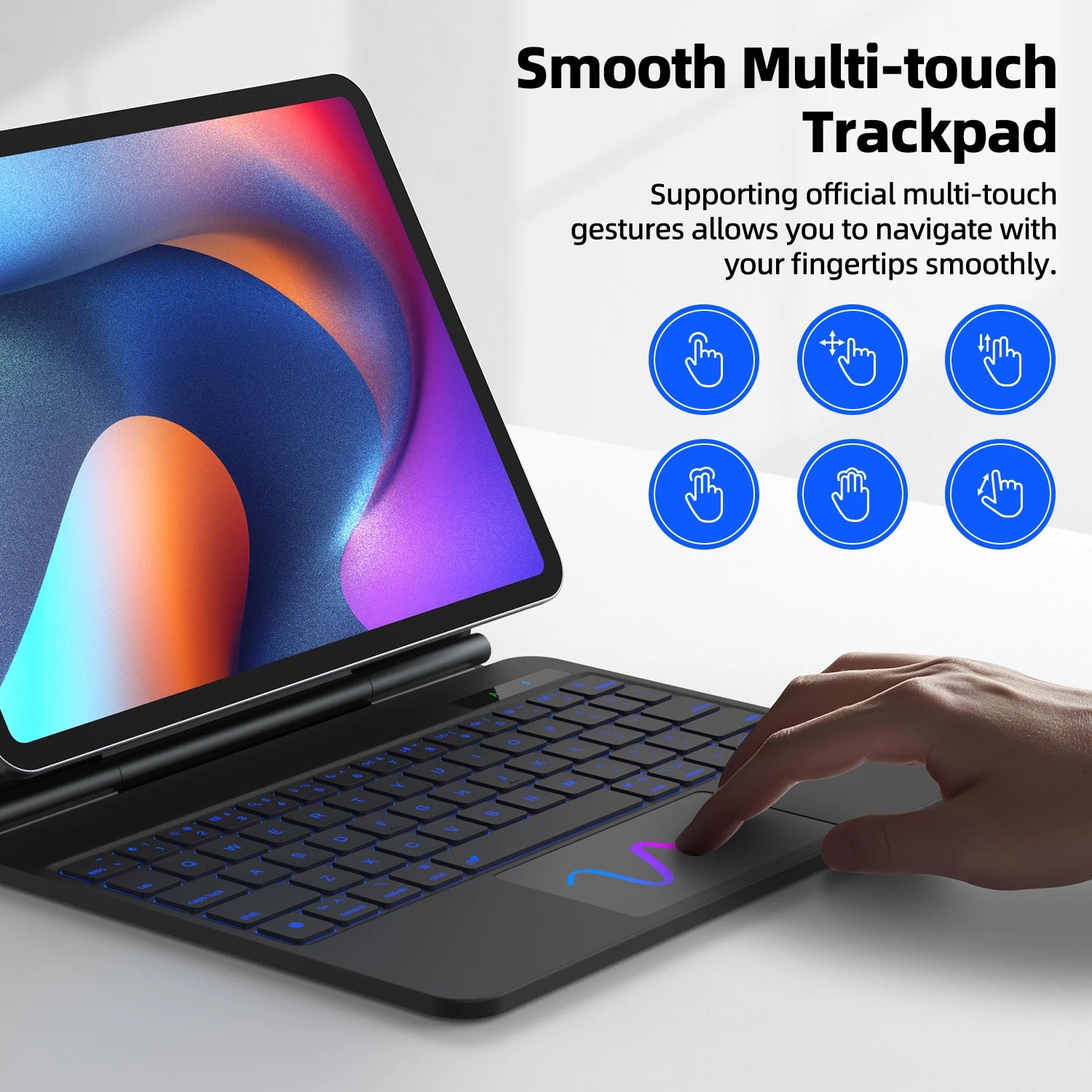 iPad Air/Pro Smart Pogo Pin Tastatur